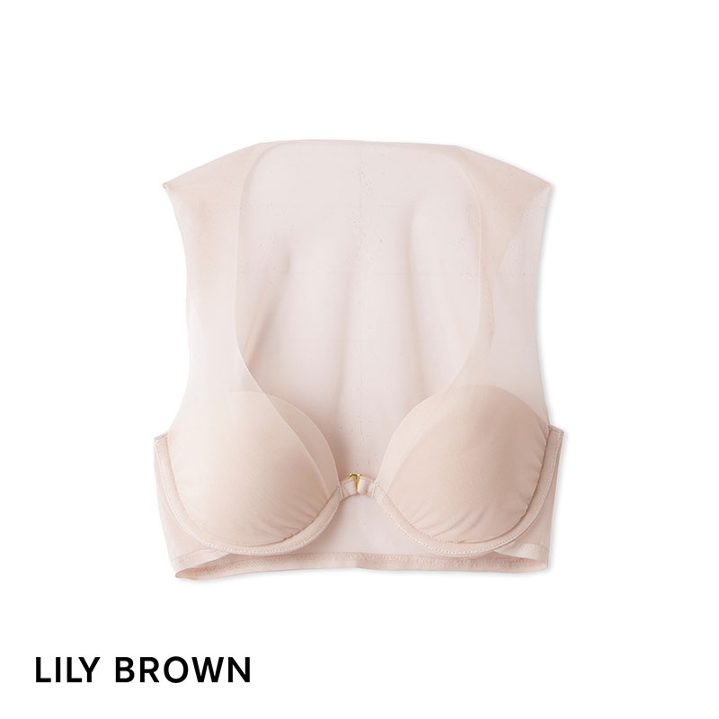 リリーブラウン LILY BROWN 【LILY BROWN Lingerie】シアーファンデブラ ランジェリー フロントホック 単品(PB-ピンクベージュ-S)