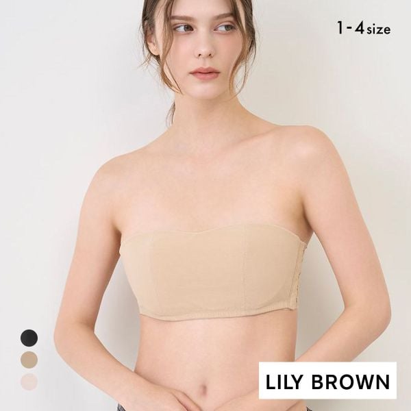 リリーブラウン LILY BROWN 【LILY BROWN Lingerie】シアーファンデ　ストラップレスブラ 単品