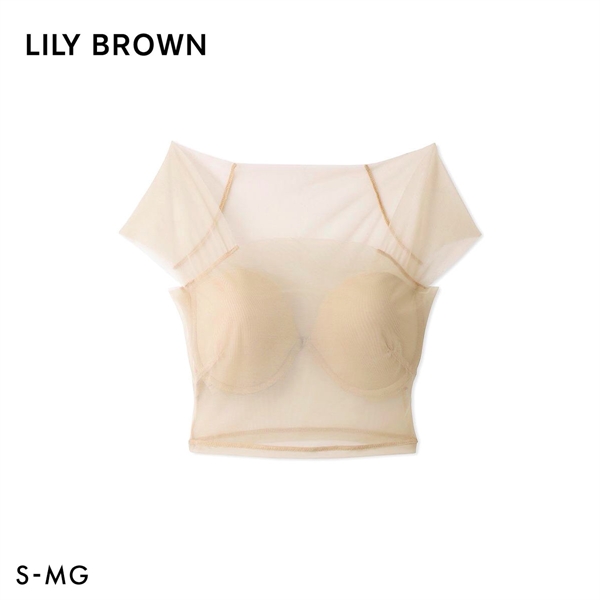 リリーブラウン ランジェリー シアーファンデブラトップス カップ付き LILY BROWN Lingerie