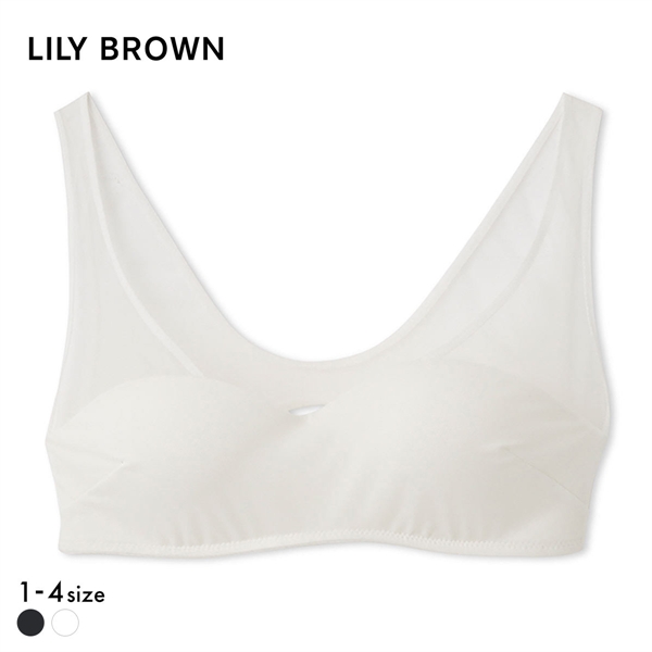 リリーブラウン ランジェリー シアーファンデノンワイヤー ハーフトップ カップ付き LILY BROWN Lingerie