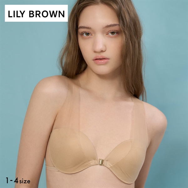 リリーブラウン ランジェリー シアーファンデブラ オフショルダートップス カップ付き LILY BROWN Lingerie
