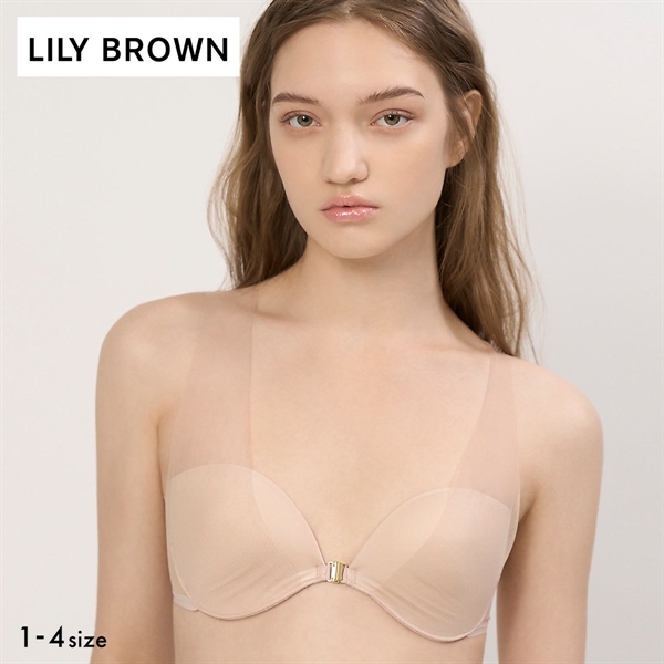 リリーブラウン ランジェリー シアーファンデブラ オフショルダートップス カップ付き LILY BROWN Lingerie