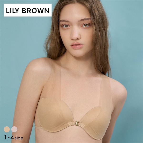 リリーブラウン ランジェリー シアーファンデブラ オフショルダートップス カップ付き LILY BROWN Lingerie