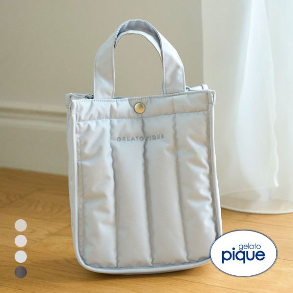 ジェラートピケ CAT&DOG 販路限定商品 キルティングお散歩バッグS ジェラピケ gelato pique