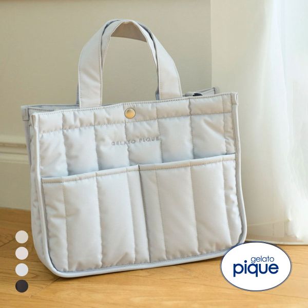 ジェラートピケ CAT&DOG 販路限定商品 キルティングお散歩バッグM ジェラピケ gelato pique