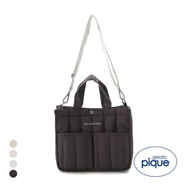 ジェラートピケ CAT&DOG 販路限定商品 キルティングお散歩バッグM ジェラピケ gelato pique