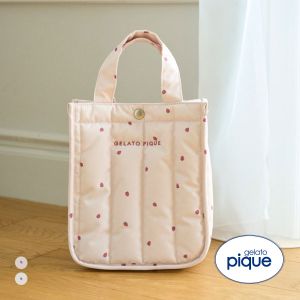 ジェラートピケ CAT&DOG 販路限定商品 キルティングお散歩バッグS ジェラピケ gelato pique