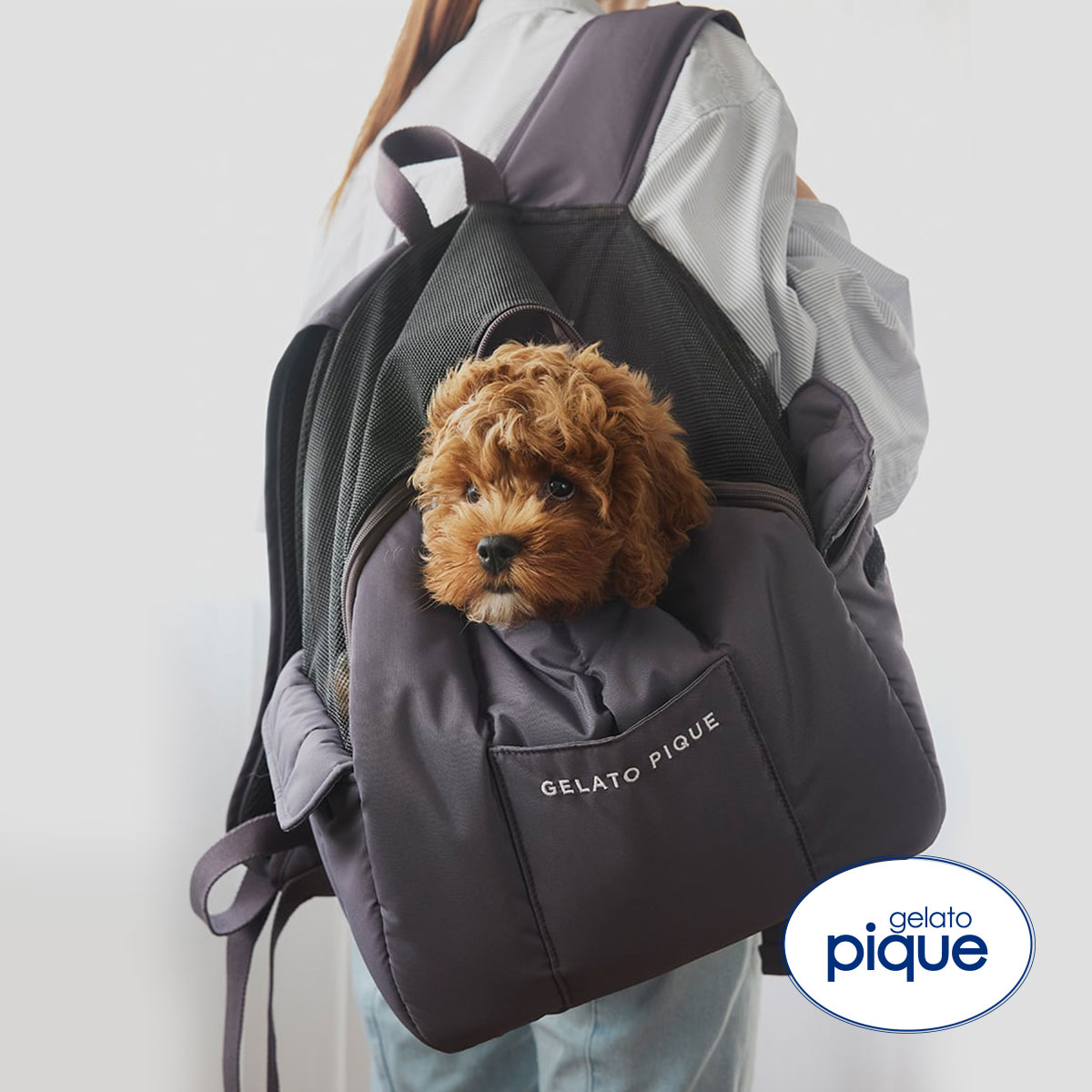 ジェラートピケ CAT&DOG リュックキャリー ジェラピケ gelato pique
