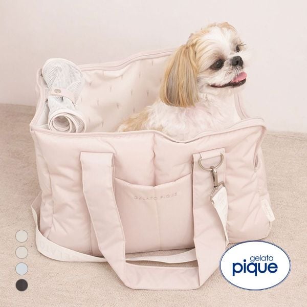 ジェラートピケ CAT&DOG キルティングキャリーバック ジェラピケ gelato pique