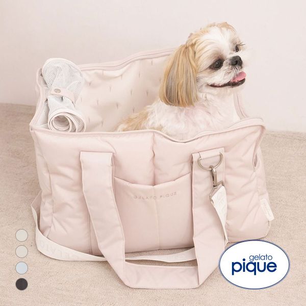 ジェラートピケ CAT&DOG キルティングキャリーバック ジェラピケ gelato pique