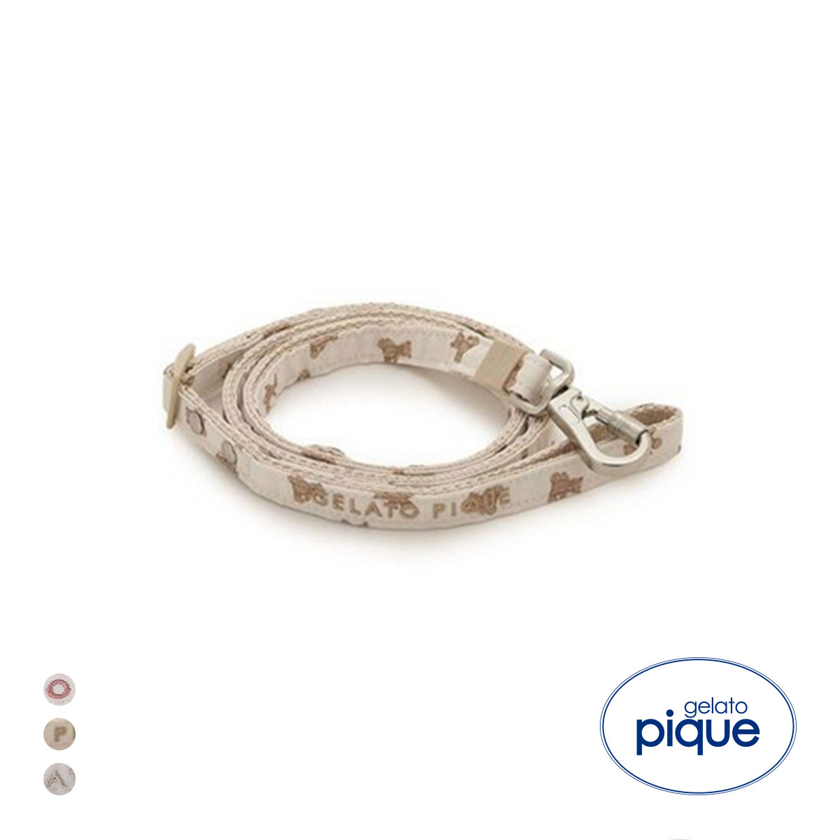 ジェラートピケ CAT&DOG 販路限定商品 モチーフ柄リード gelato pique(BR-ブラウン-Free)