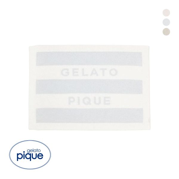 ジェラートピケ CAT&DOG スムーズィー2ボーダーブランケット gelato pique
