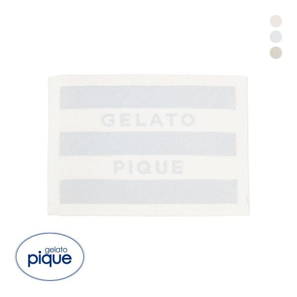 ジェラートピケ CAT&DOG スムーズィー2ボーダーブランケット gelato pique