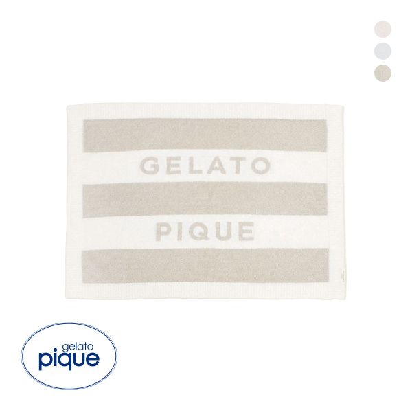 ジェラートピケ CAT&DOG スムーズィー2ボーダーブランケット gelato pique