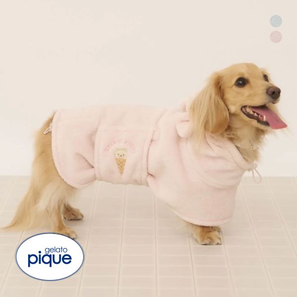 ジェラートピケ CAT&DOG マイクロファイバーガウン ジェラピケ gelato pique