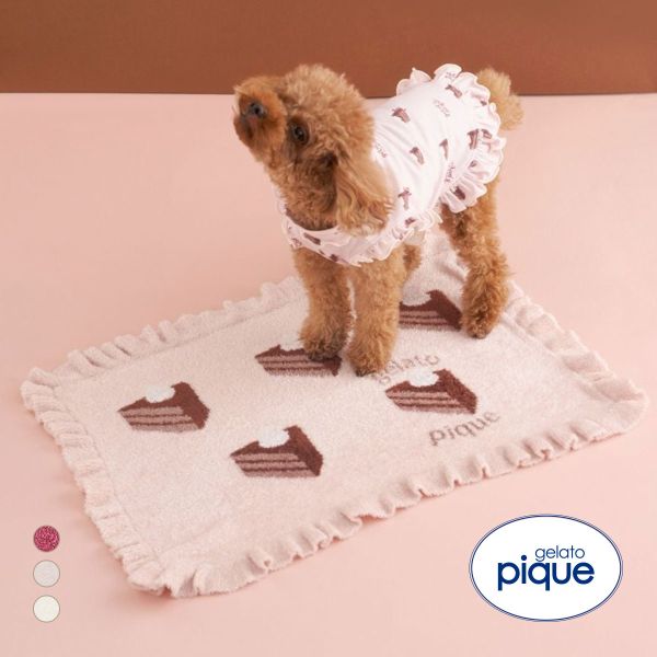 ジェラートピケ CAT&DOG オータムケーキジャガードブランケット ジェラピケ gelato pique