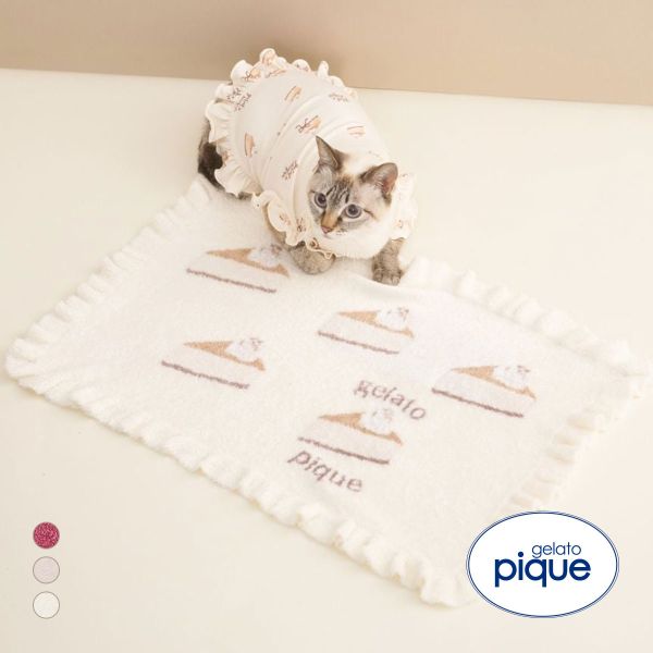 ジェラートピケ CAT&DOG オータムケーキジャガードブランケット ジェラピケ gelato pique