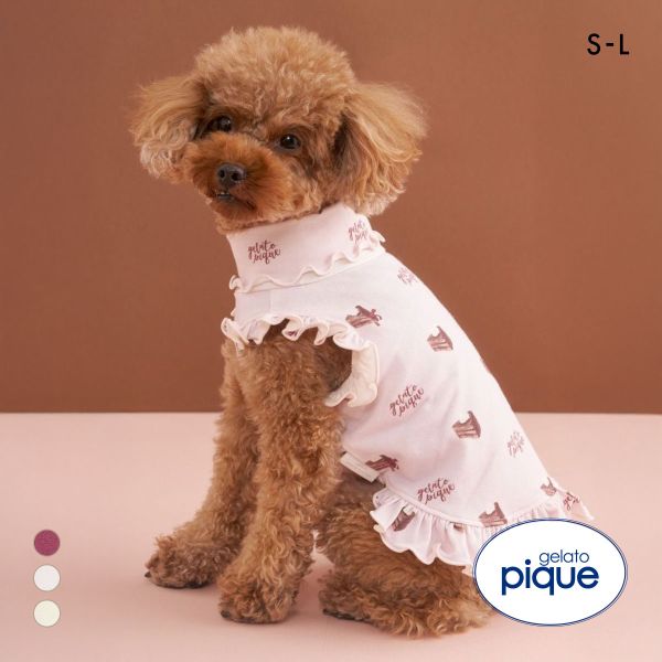 ジェラートピケ CAT&DOG オータムケーキ柄プルオーバー ジェラピケ gelato pique