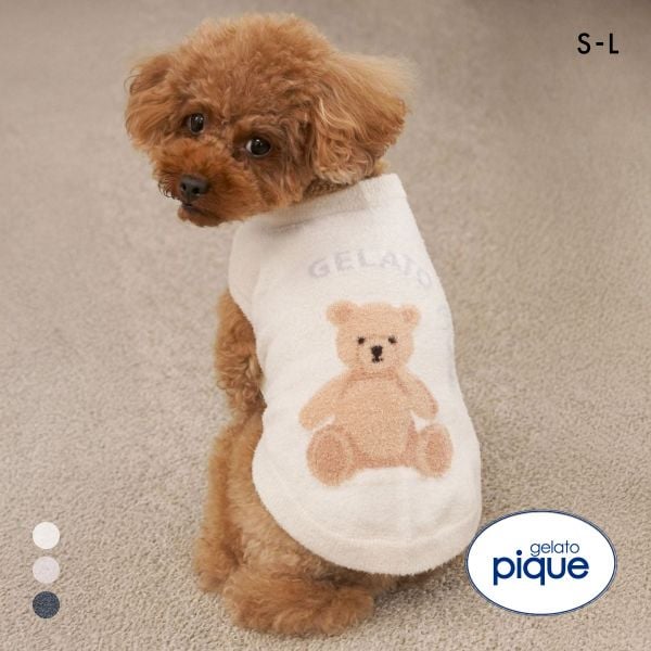 ジェラートピケ CAT&DOG ベアジャガードプルオーバー ジェラピケ gelato pique