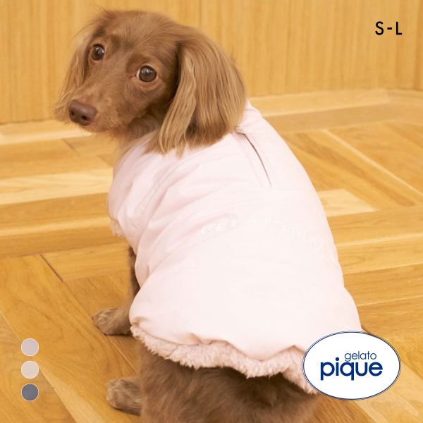ジェラートピケ CAT&DOG 中綿ベスト gelato pique