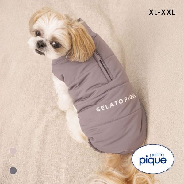 ジェラートピケ CAT&DOG XL XXLサイズ 中綿ベスト gelato pique