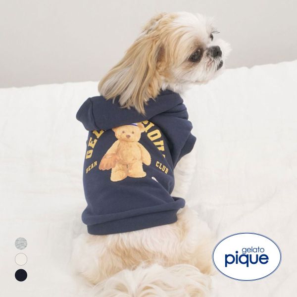 ジェラートピケ CAT&DOG スポーティーベア裏毛プルオーバー gelato pique