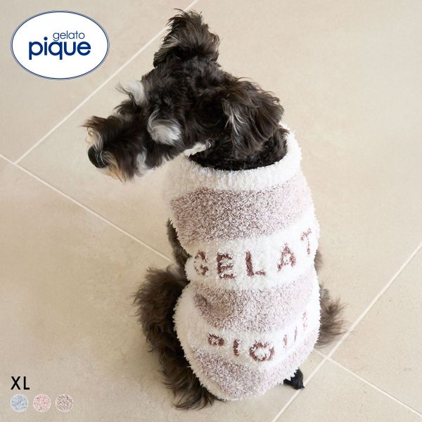 ジェラートピケ CAT&DOG ラージサイズジェラートメランジ2ボーダープルオーバー ジェラピケ gelato pique