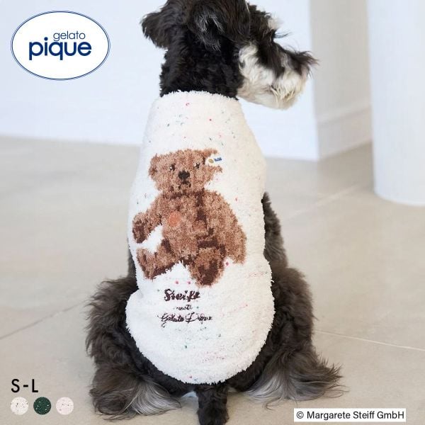 ジェラートピケ CAT&DOG シュタイフ ハイネックプルオーバー ジェラピケ gelato pique steiff