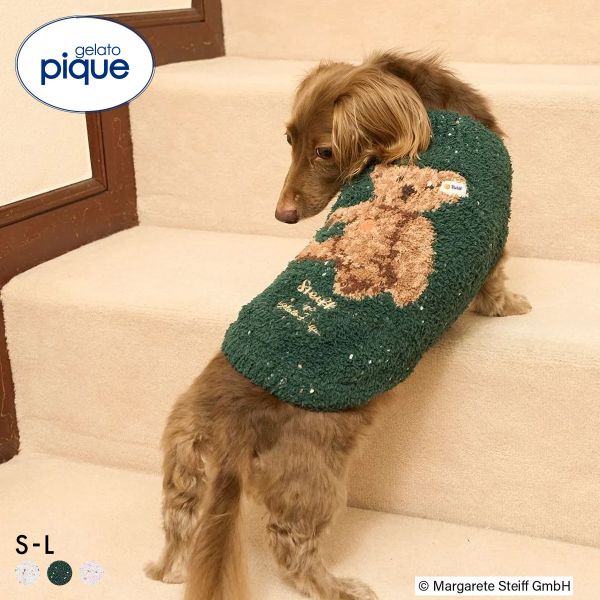 ジェラートピケ CAT&DOG シュタイフ ハイネックプルオーバー ジェラピケ gelato pique steiff