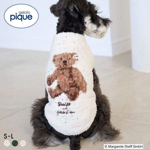 ジェラートピケ CAT&DOG シュタイフ ハイネックプルオーバー ジェラピケ gelato pique steiff