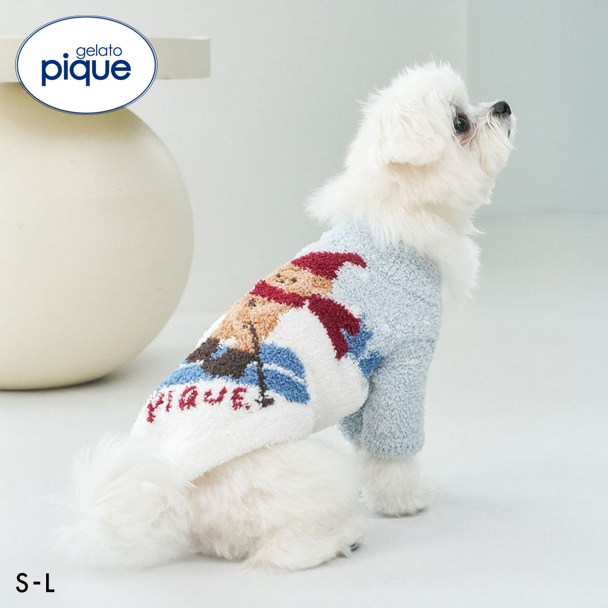 ジェラートピケ CAT&DOG HOLIDAY スキーベアジャガードプルオーバー gelato pique(MI-ミント-S)