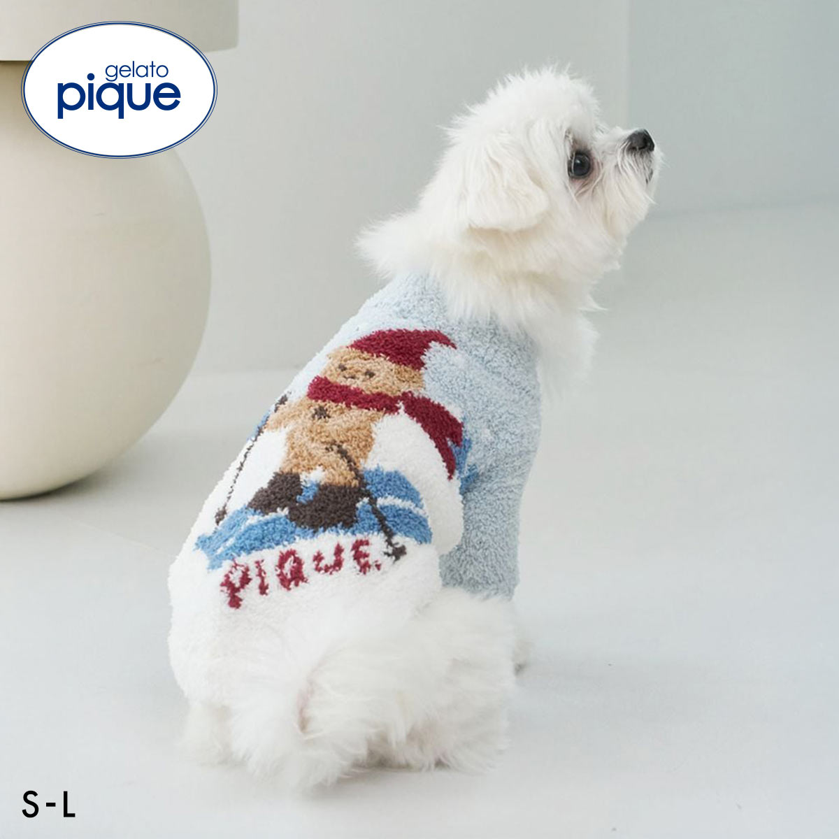 ジェラートピケ CAT&DOG HOLIDAY スキーベアジャガードプルオーバー gelato pique