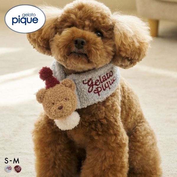 ジェラートピケ CAT&DOG HOLIDAY ベビモコベアマフラー ジェラピケ gelato pique