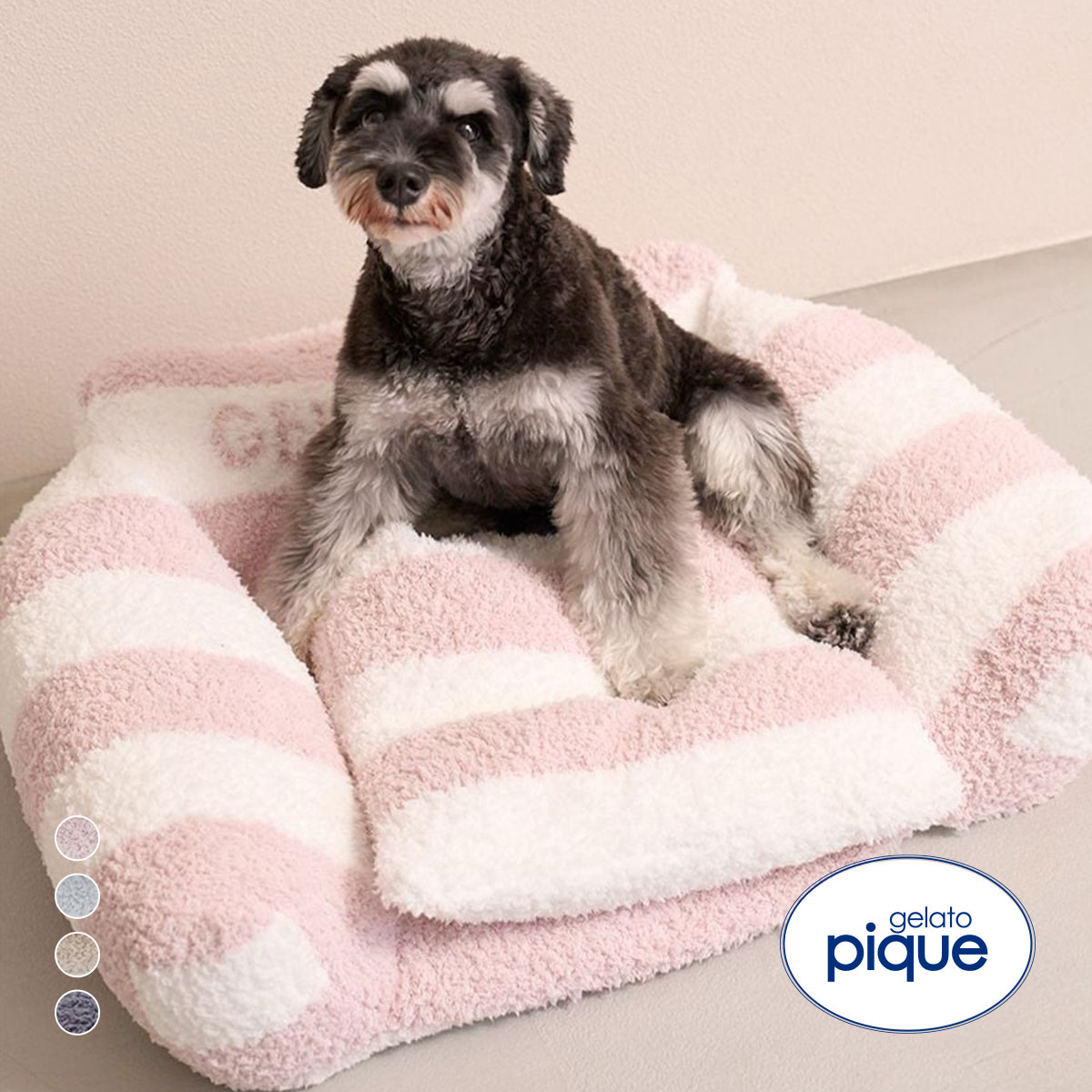ジェラートピケ CAT&DOG ジェラートソファ型ベッドL ジェラピケ gelato pique(PI-ピンク-Free)