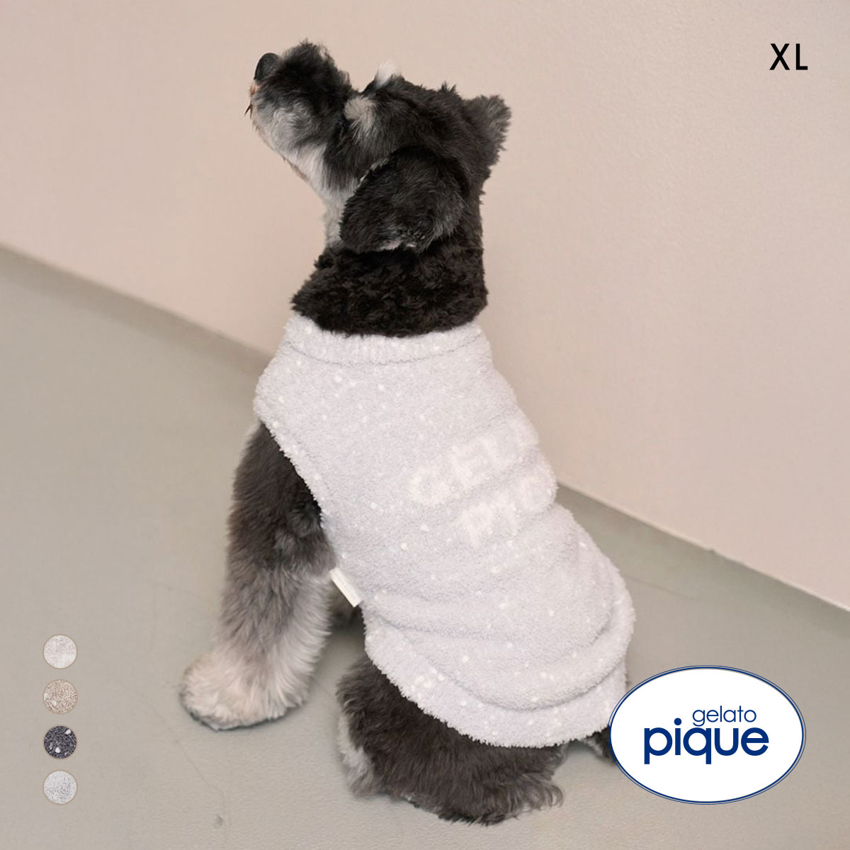 ジェラートピケ CAT&DOG 販路限定商品 ベビモコXLサイズネッププルオーバー ジェラピケ gelato pique XL(BU-ブルー-XL)
