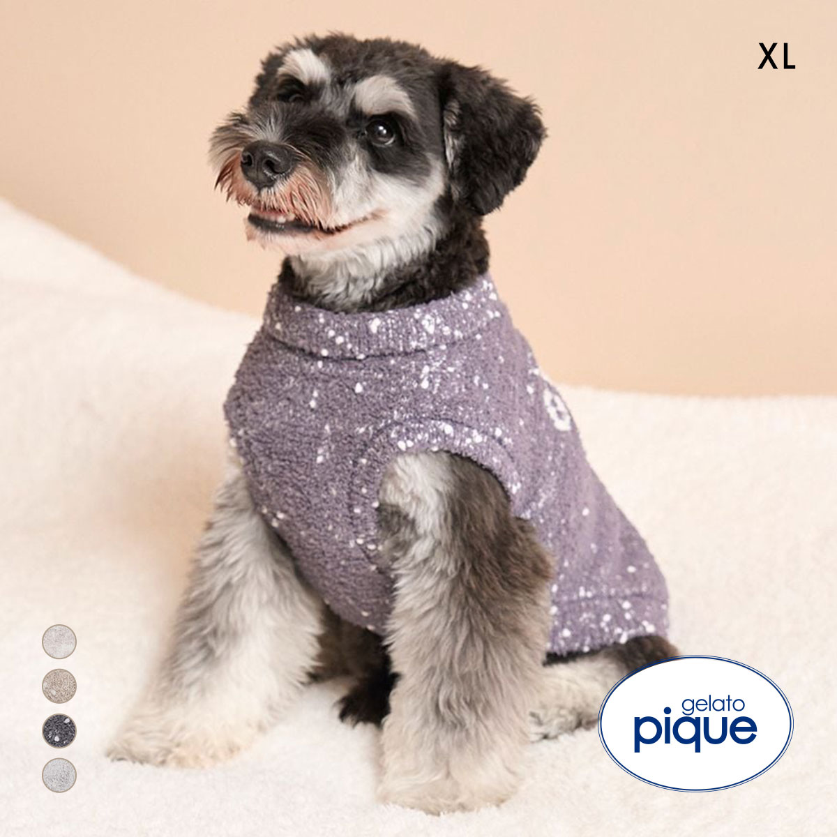 ジェラートピケ CAT&DOG 販路限定商品 ベビモコXLサイズネッププルオーバー ジェラピケ gelato pique XL(NV-ネイビー-XL)