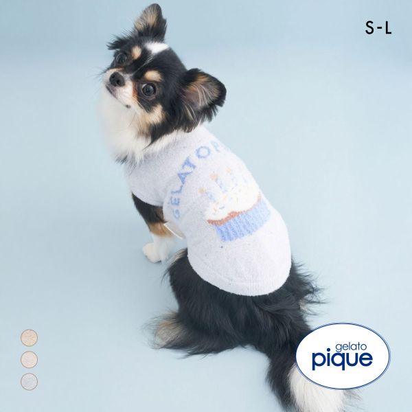 ジェラートピケ CAT&DOG Birthday スムーズィーカップケーキジャガードプルオーバー ジェラピケ gelato pique
