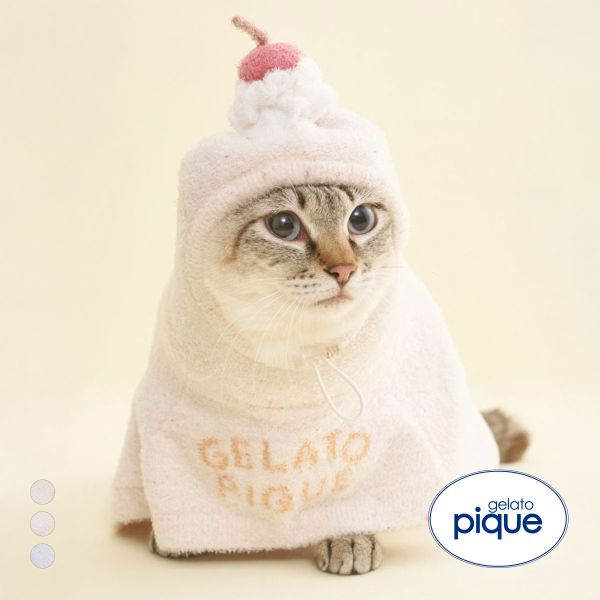 ジェラートピケ CAT&DOG Birthday スムーズィーケープ gelato pique