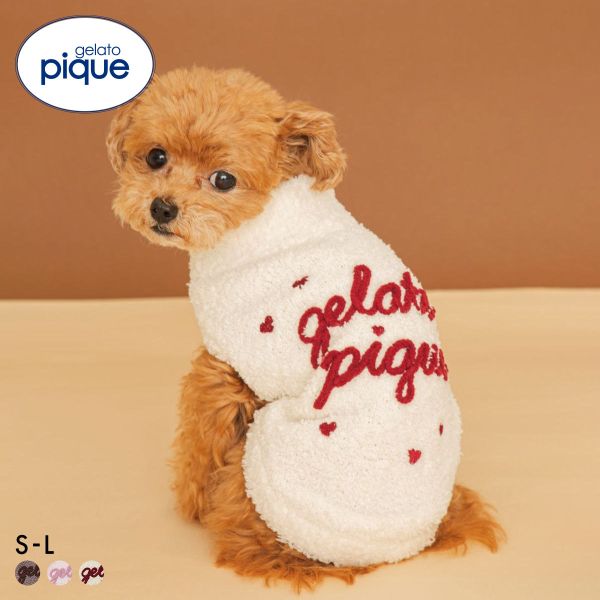 ジェラートピケ CAT&DOG Valentine ハイネックロゴプルオーバー ジェラピケ gelato pique