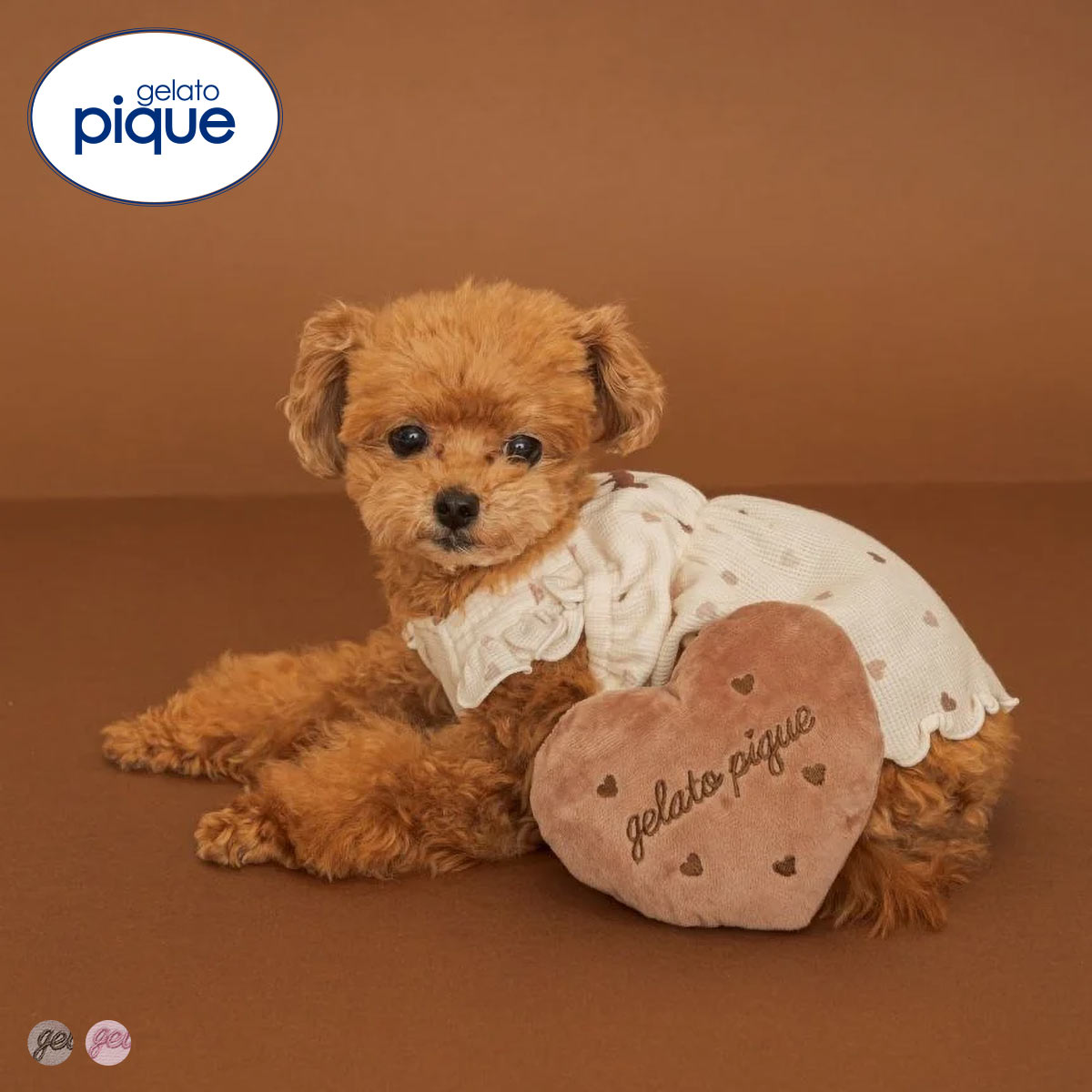ジェラートピケ CAT&DOG Valentine ハートトイ ジェラピケ gelato pique バレンタイン