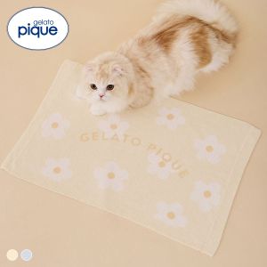 ジェラートピケ CAT&DOG スムーズィーフラワージャガードブランケット ジェラピケ gelato pique 猫の日