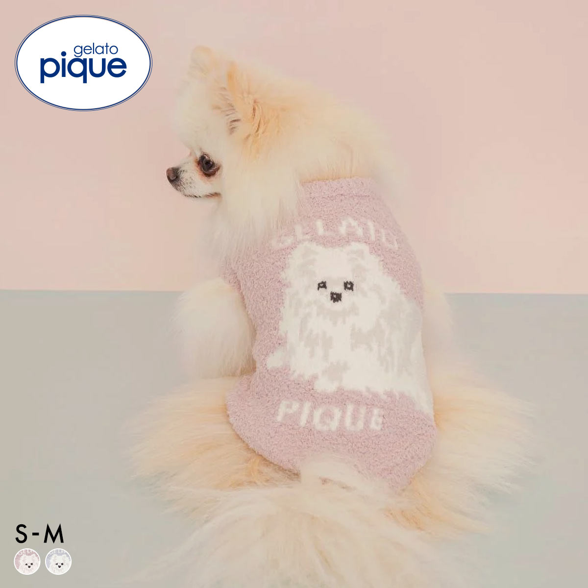 ジェラートピケ CAT&DOG ポメラニアジャガードプルオーバー ジェラピケ ペット gelato pique