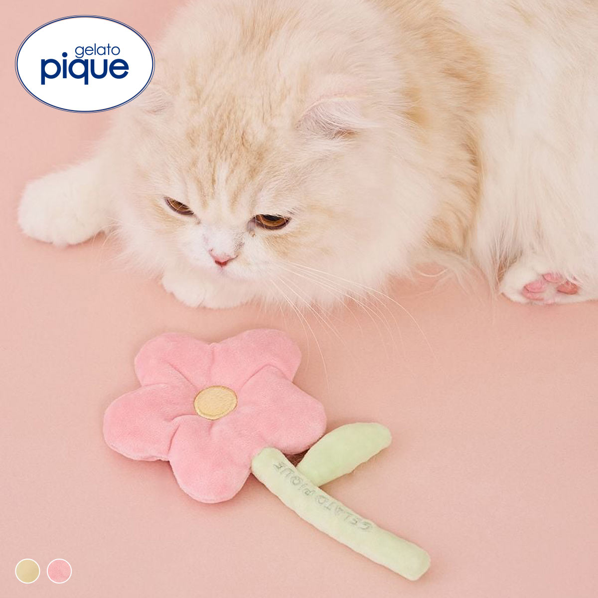 ジェラートピケ CAT&DOG スプリングモチーフトイ ジェラピケ gelato pique 猫の日(PI-ピンク-Free)