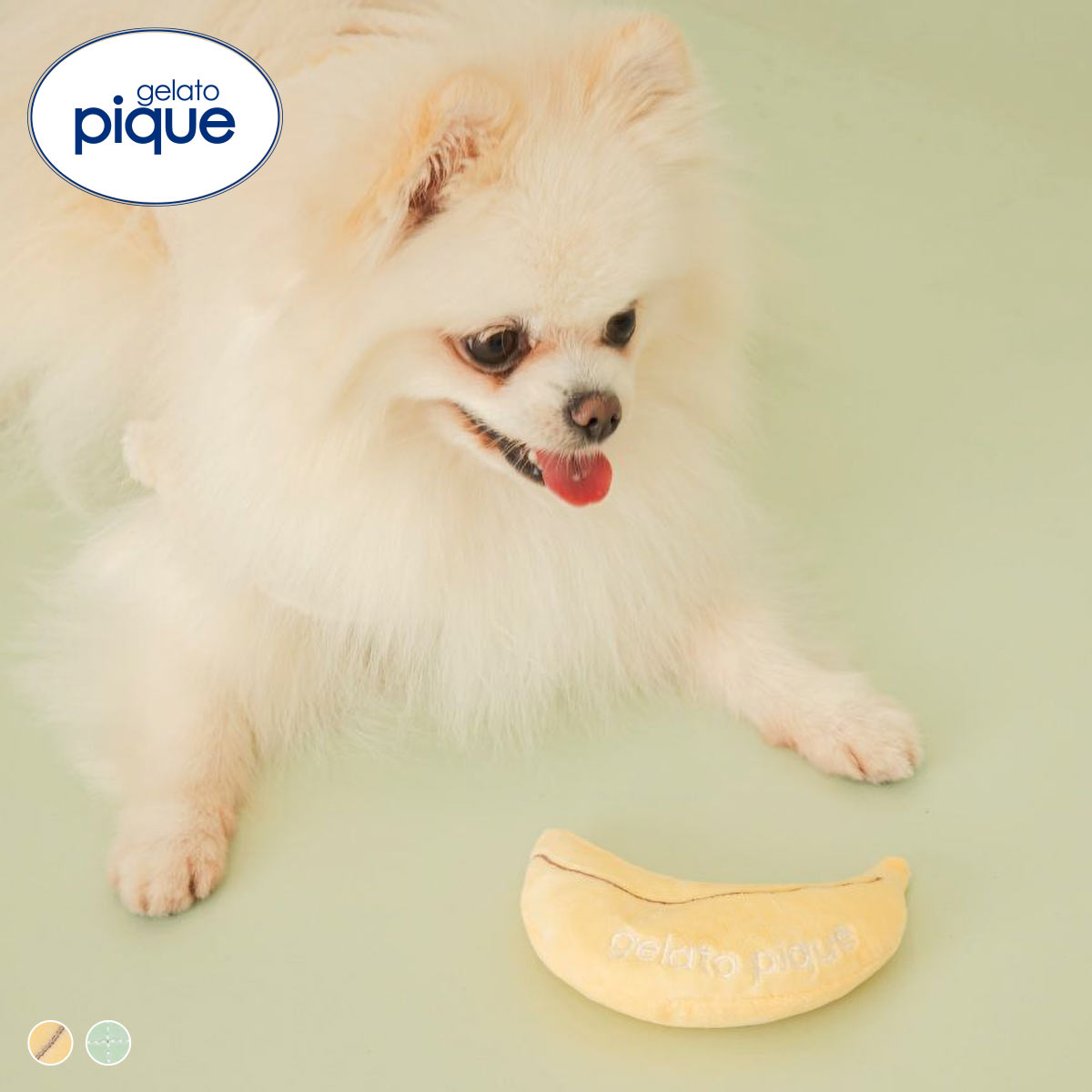 ジェラートピケ CAT&DOG フルーツトイ ジェラピケ gelato pique(YE-イエロー-Free)