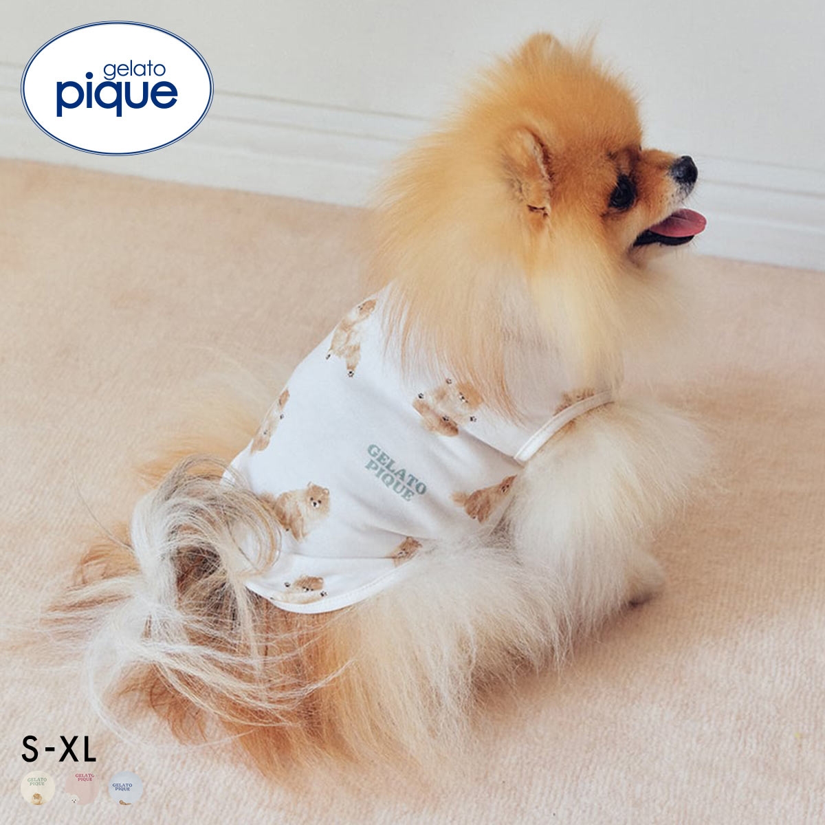 ジェラートピケ CAT&DOG ドッグカットソープルオーバー ジェラピケ gelato pique