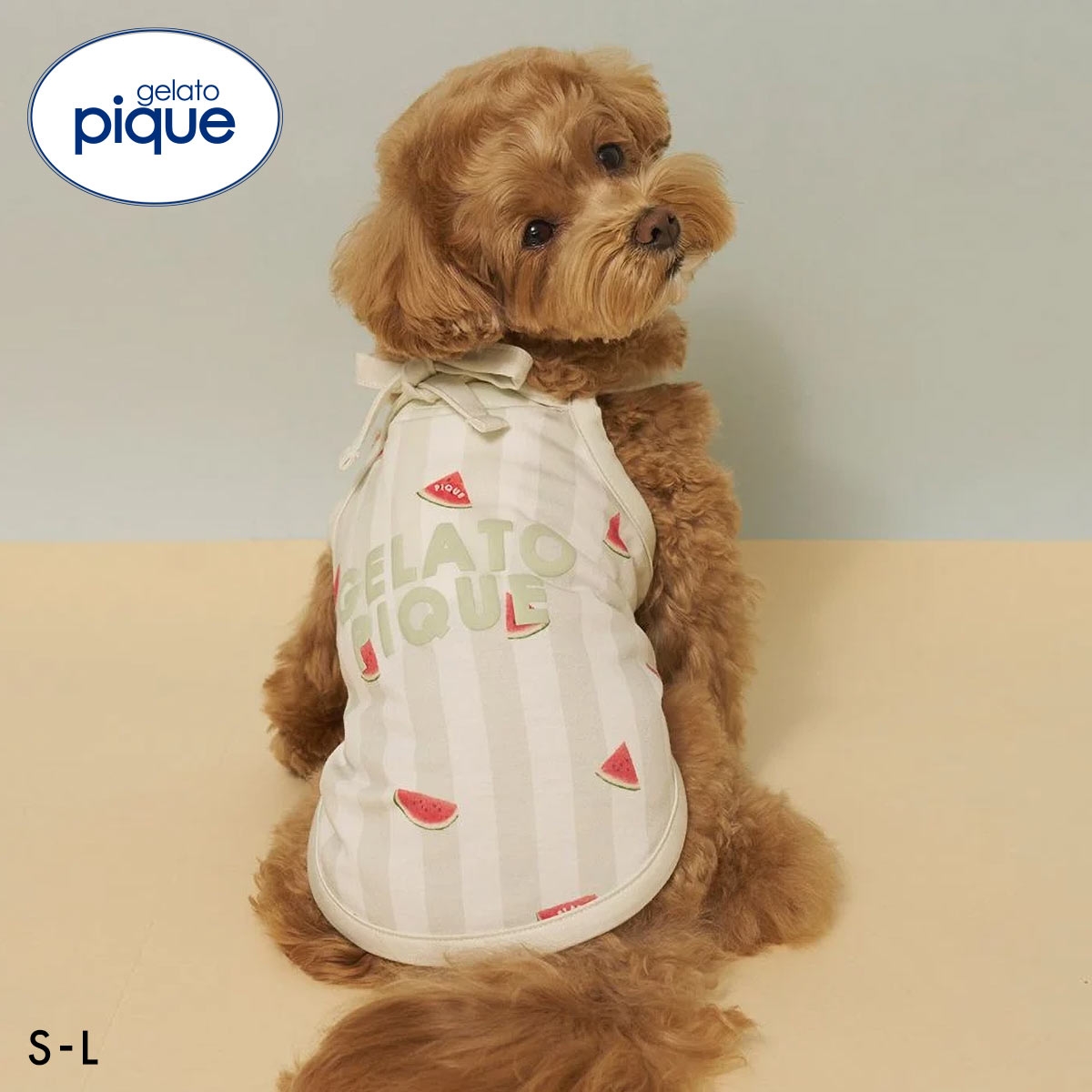 ジェラートピケ CAT&DOG 接触冷感 ストライプ柄Coolingプルオーバー ジェラピケ gelato pique(GR-グリーン-S)