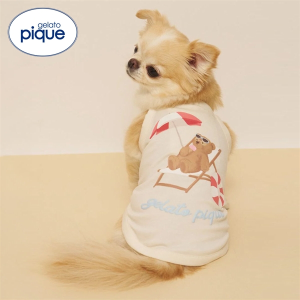 ジェラートピケ CAT&DOG サマーベア柄プルオーバー ジェラピケ gelato pique