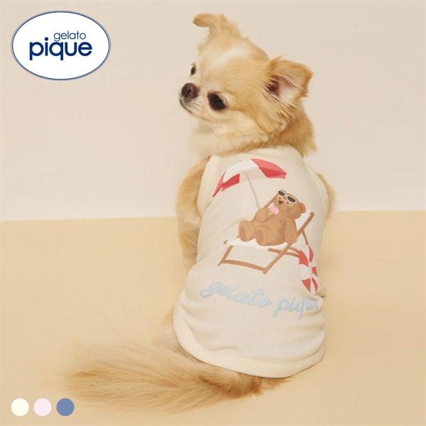 ジェラートピケ CAT&DOG サマーベア柄プルオーバー ジェラピケ gelato pique