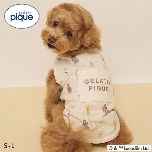 ジェラートピケ CAT&DOG STAR WARS クーリングポケット付き総柄プルオーバー スターウォーズ ジェラピケ gelato pique