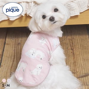 ジェラートピケ CAT&DOG マルチーズ柄カットソープルオーバー ジェラピケ gelato pique